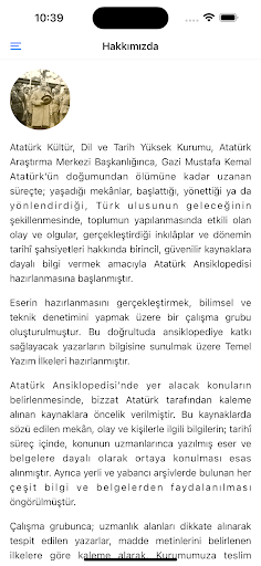 Atatürk Ansiklopedisi ekran görüntüsü