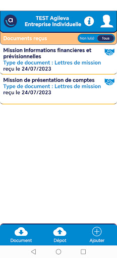 My AGILEVA Screen 3