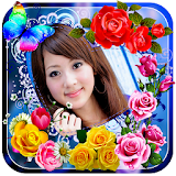 Photo Editor & Photo Frames Rose Flower Background icon