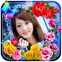 Photo Editor & Photo Frames Rose Flower Background