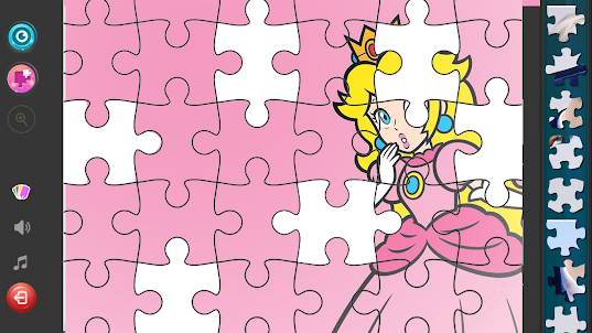 Princess Peach jigsaw Game