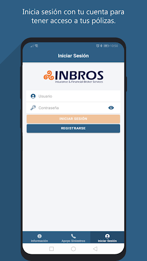 Android application INBROS Seguros screenshort