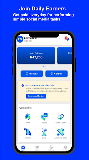 Android application Kokapay - Social earning screenshort