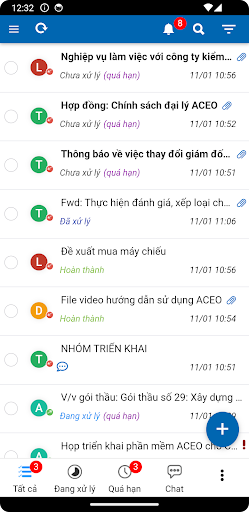 Android application ACEO - Quản trị DN thông minh screenshort