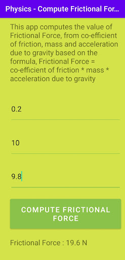 Physics- Compute Frictional F. Screen 3