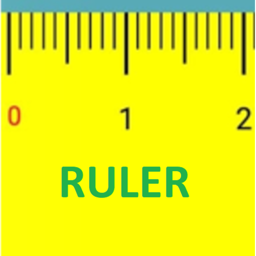 Règle cm mm inch logo