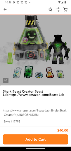 Screenshot of Tucker's Treasures