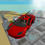 Flying  Helicopter Car 3D Free icon