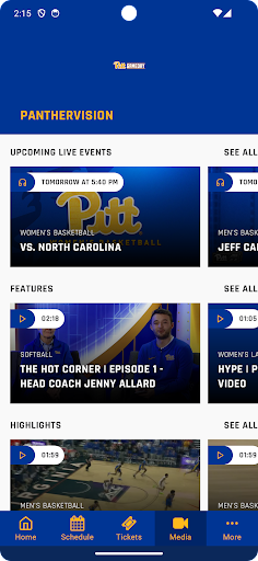 Pitt Panthers Gameday Screen 3