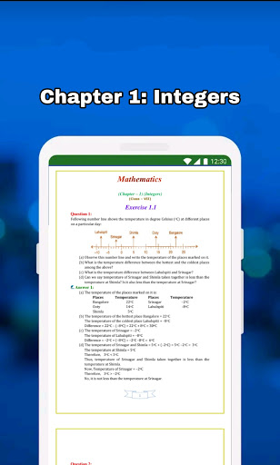 Screenshot of Class 7 Maths Solution English