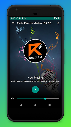 Android application Radio Reactor 105.7 FM Mexico screenshort