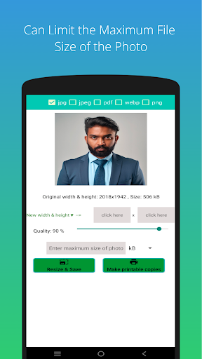 Passport Size Photo Maker screenshot 3
