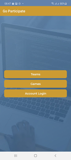 Android application Go Participate screenshort