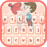 Cover Image of Descargar Couple Love Kiss Keyboard  APK