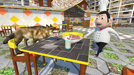 寵物廚師動物餐廳3D