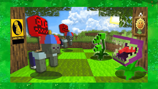 Plants vs Zombies in Minecraft
