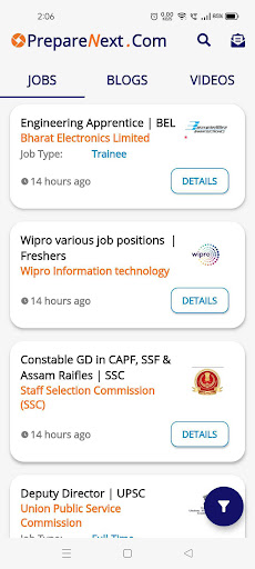 Android application PrepareNext - Most Trusted Job screenshort