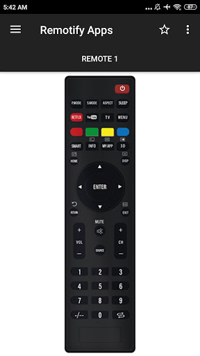 JAC TV Remote Control