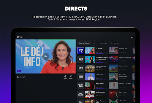 RMC BFM Play – TV live, Replay screenshot 10