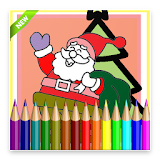 How to coloring christmas icon