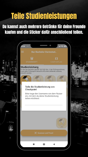 Bar Bachelor Event App Screen 3