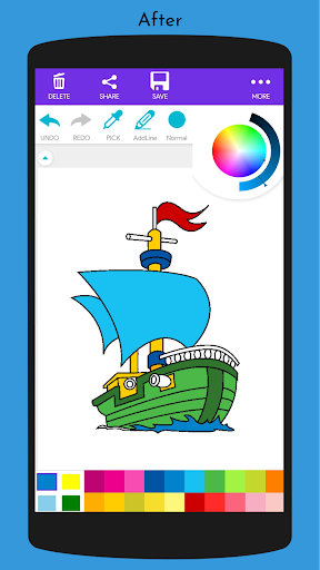 Vehicles Coloring Book Screen 3