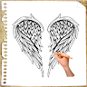 How to draw beautiful wings