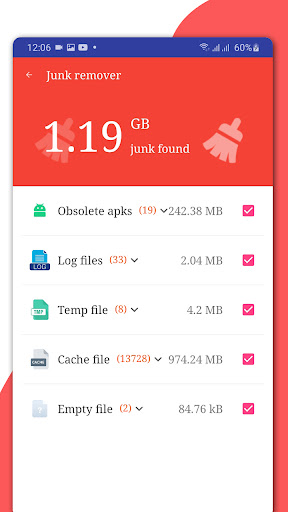 WiFi、5G、4G、3G速度测试 & junk files screenshot 3