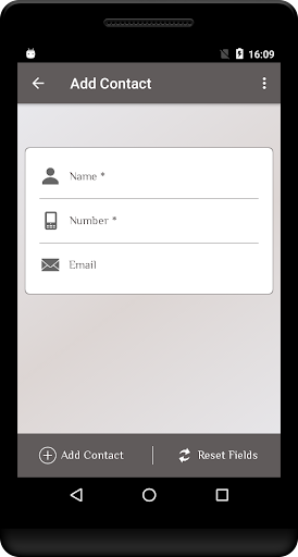Secure Contacts Screen 2