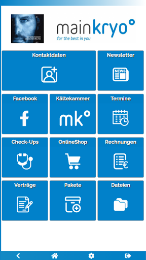 Android application mainkryo°LOUNGE® screenshort
