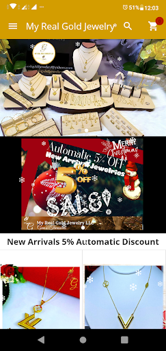 Android application My Real Gold Jewelry LLC screenshort