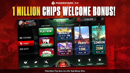 Play Free Slots on PokerStars Play