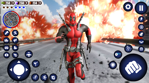 Miami Rope Hero Spider Games - Action - games