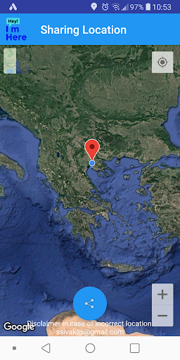 Android application I Am here screenshort