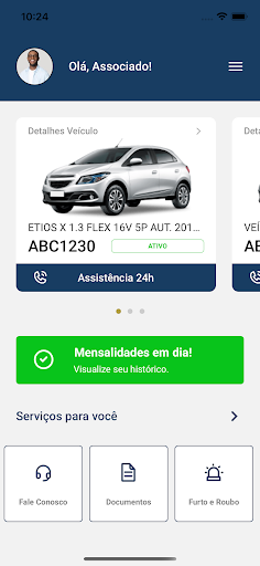 Android application KM PROTEÇÃO VEICULAR screenshort