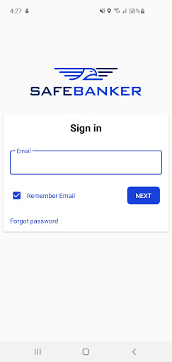 Android application SafeBanker screenshort