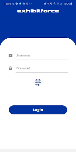 Android application Enterprise by ExhibitForce screenshort