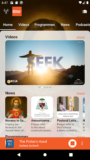 CatholicSG Radio Screen 2