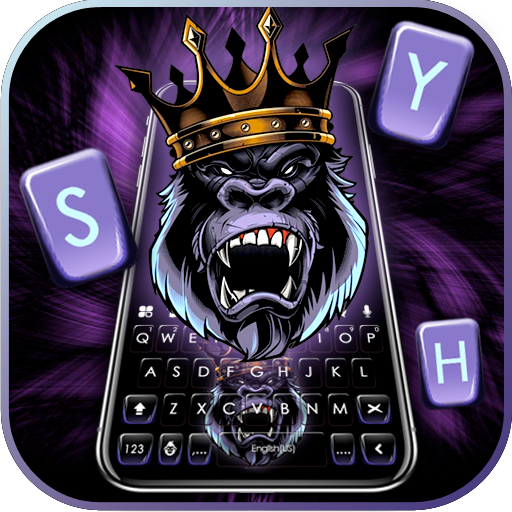 Angry Ape King Keyboard Theme Laai af op Windows
