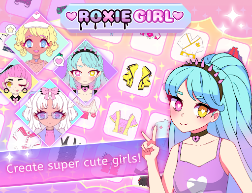 Roxie Girl: Dress up girl avatar maker game 1.5 screenshots 1
