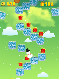 Sliding Frozen Snowman - casual 2D platformer game