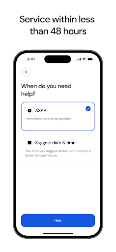 Butler Service App Screen 3
