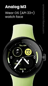 Analog M3: Wear OS watch face