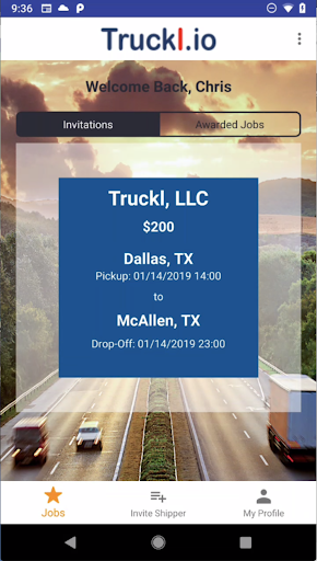 TrucklMobile Screen 2