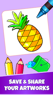 Fruits Coloring Pages - Game for Preschool Kids Varies with device APK screenshots 13