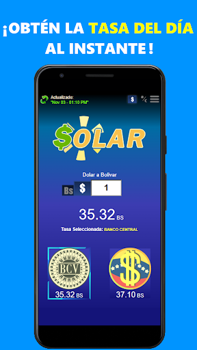 Android application Solar - Dólar en Venezuela screenshort