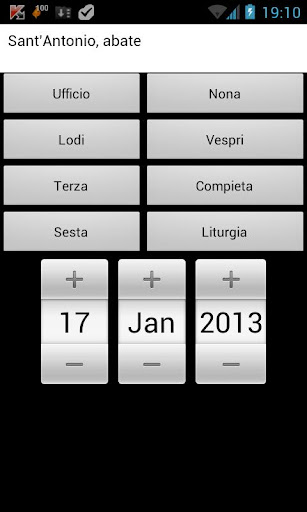 Android application ePrex Liturgia delle Ore screenshort