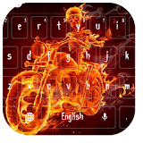 Flaming Skull Typewriter Theme icon