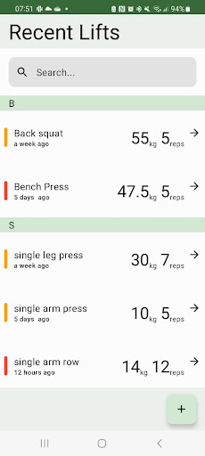 Android application Spotr - Trust the process screenshort