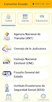 screenshot of Consultas Ecuador